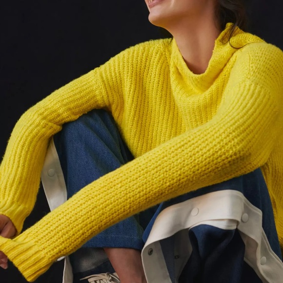 Anthropologie Funnel Neck Sweater Size S - Picture 7 of 13